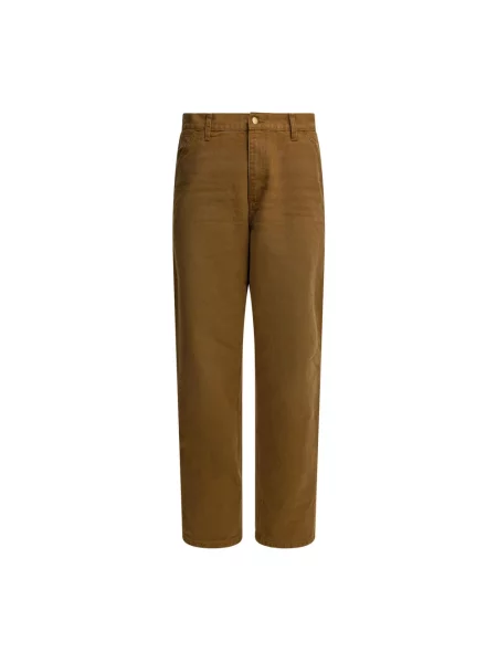 Jeansy Carhartt Wip brązowe