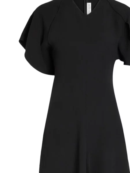 Aszimmetrikus ruha Victoria Beckham fekete