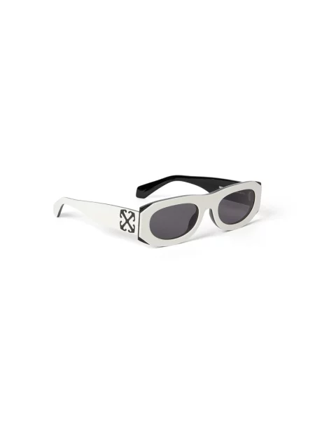 Off White Akcesoria unisex ONE SIZE Białe/Szare Kot Okulary przeciwsłoneczne Model Orlando biały