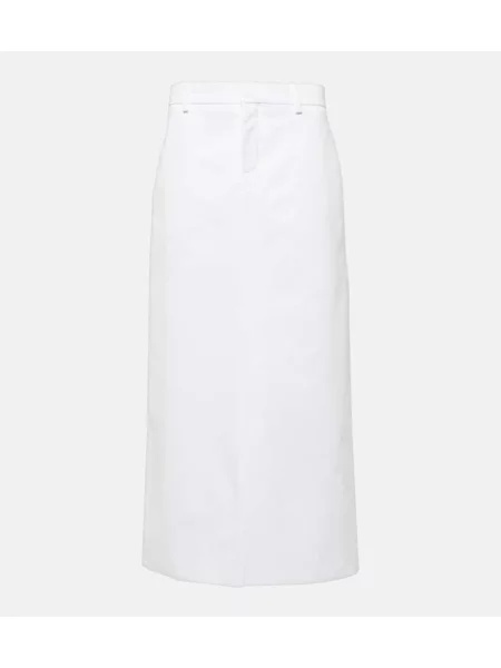Maksi spódnica maxi Valentino popelinowa biała