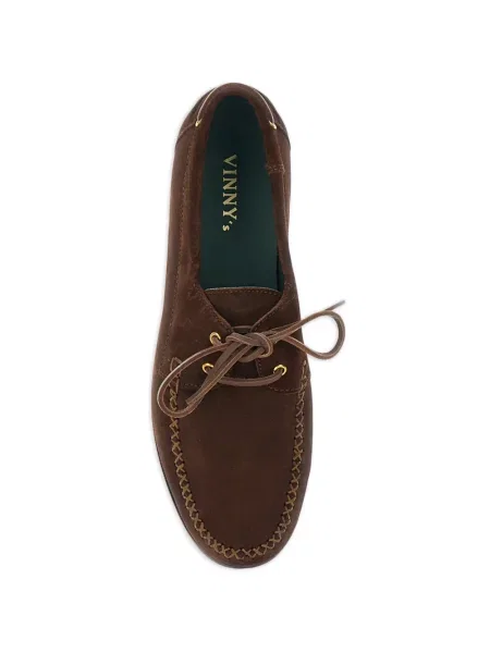 Fűzős csipkés loafer Vinny's barna