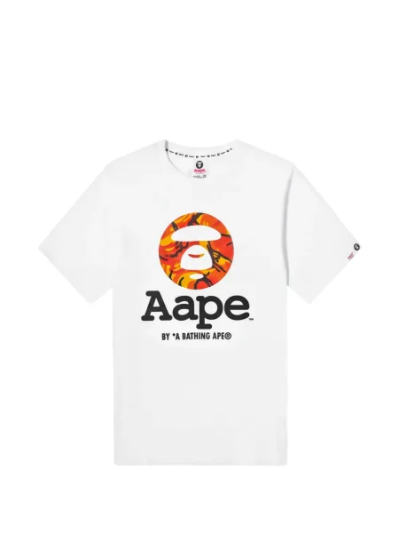 Póló A Bathing Ape® nyomtatás fehér