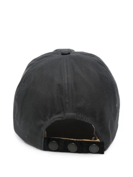 Șapcă Barbour de catifea cord negru