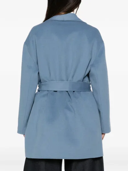 Палто Emporio Armani бродирано синьо