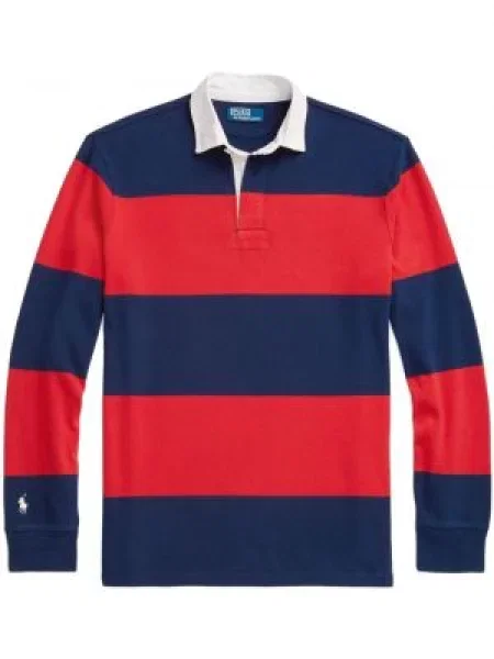 Αρκουδάκι polo Polo Ralph Lauren υφαίνω διαγωνίως με σχέδιο μπλε