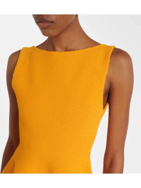 Rochie midi Proenza Schouler drapată galben