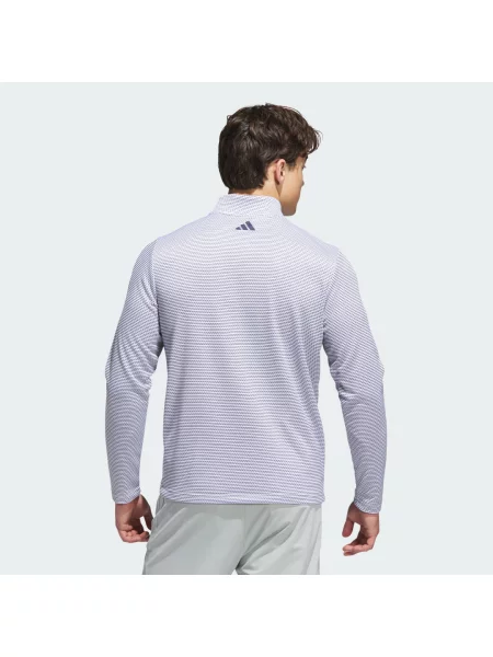 Golf mikina na zip Adidas Golf s potiskem bílá