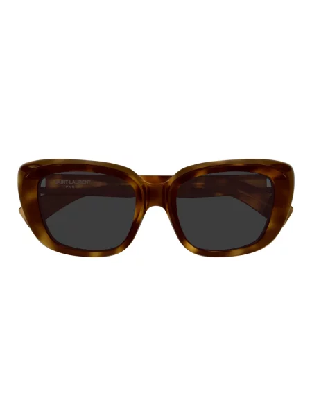 Okulary przeciwsłoneczne Saint Laurent brązowe