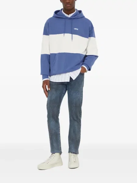 Ретро слаб дънки skinny fit Levi's® с разкъсвания синьо