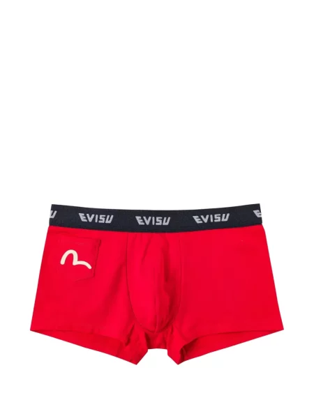 Boxeri Evisu cu imagine roșu