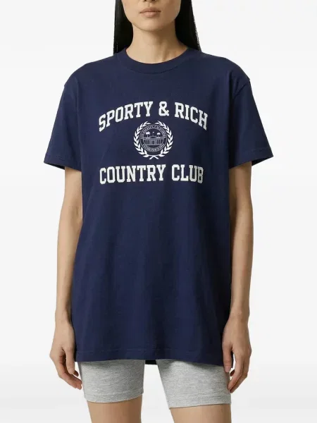 Tricou Sporty & Rich albastru
