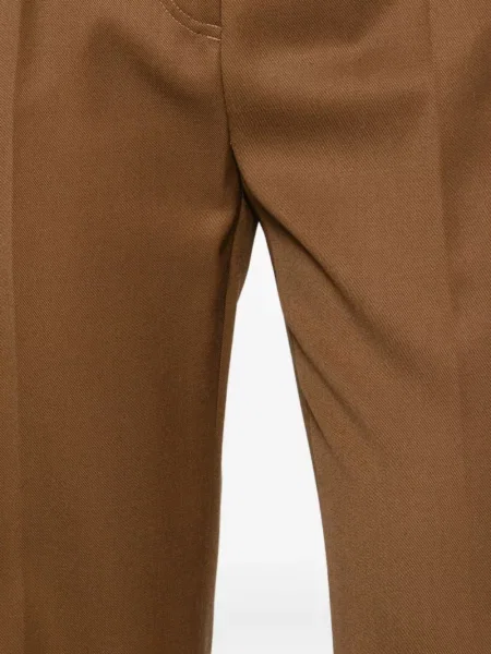Pantaloni Max Mara plisate maro