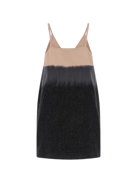 Rochie mini Tela de lână cu gradient negru