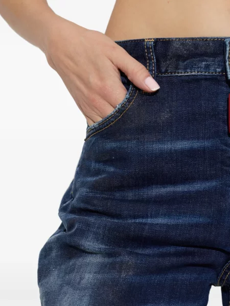 Široké džínsy Dsquared2 modrá