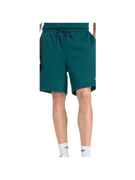 Scurt pantaloni scurți de sport New Balance din fleece cu cordon negru