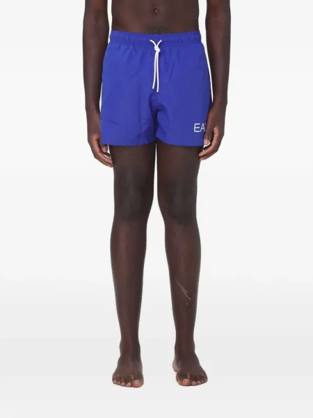 Slip de baie Ea7 Emporio Armani cu imagine cu cordon albastru