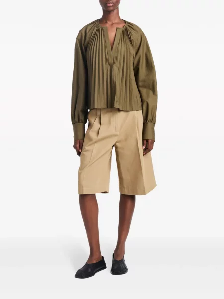 Plisuotas palaidinė Proenza Schouler žalia