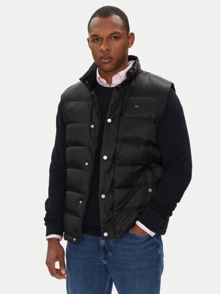 Пухен елек Tommy Jeans черно