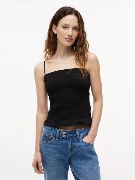 Tommy Jeans Top negru
