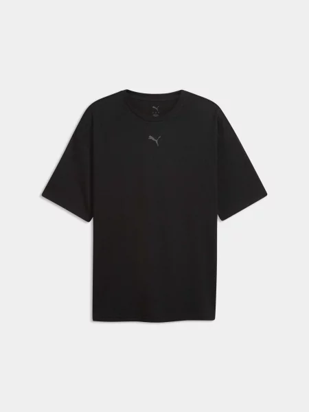 Спортивна футболка PUMA M Crew Oversized Tee комбінований верх чорний