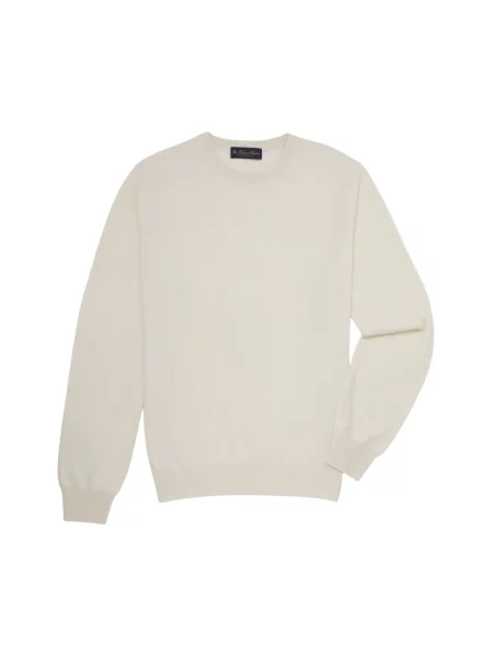 Sweter Brooks Brothers z kaszmiru biały