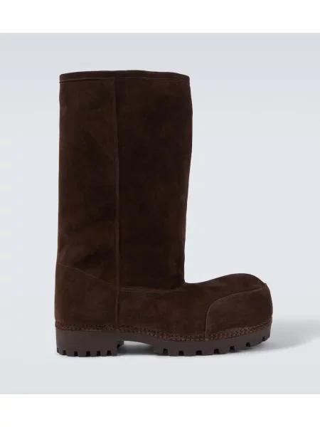 Škornji Balenciaga iz semiša rjava