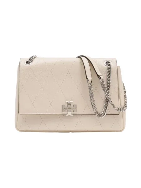 Torebka Tory Burch skórzana beżowa