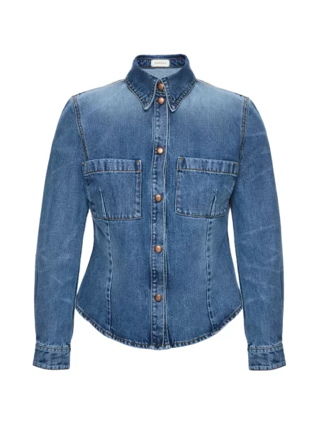 Cămașă din denim Magda Butrym albastru