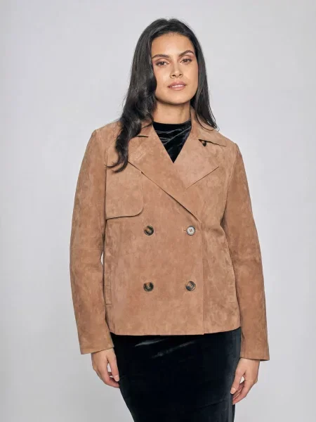 FREAKY NATION Prijelazna jakna Lederjacke smeđa
