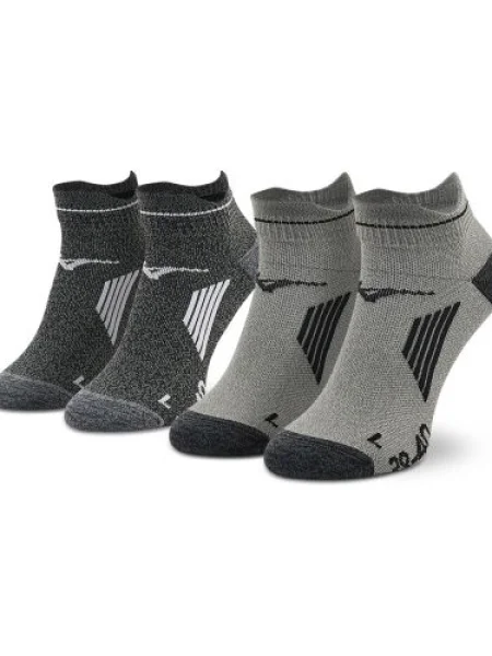Ponožky Mizuno Active Training Mid 2 páry black/grey čierna