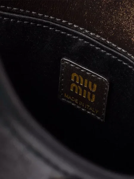 Geanta de piele Miu Miu din piele maro