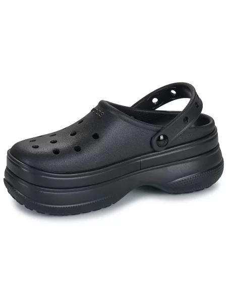 Klasične natikače Crocs s platformom crna