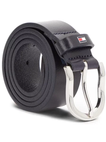Tommy Hilfiger Dámský pásek New Danny Belt 70 Tmavomodrá