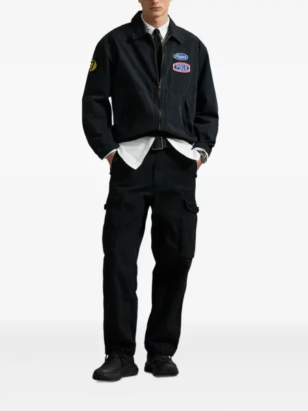 Tricou polo Polo Ralph Lauren cu imagine cu dungi din țesătură twill albastru