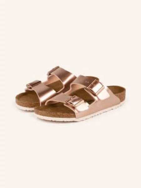 Birkenstock Pantofle Arizona růžového zlata zlaté