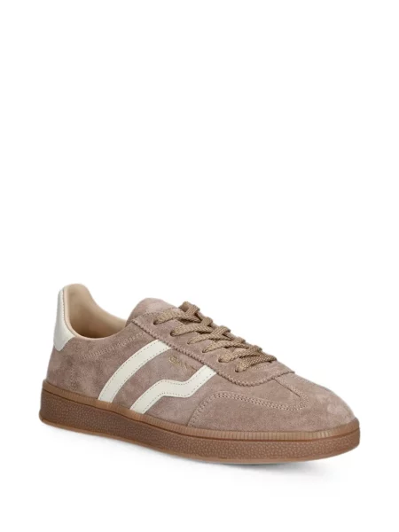 Sneakerși Gant din piele de căprioară cu autograf maro