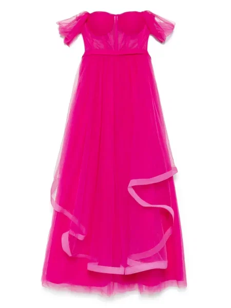 Długa sukienka maxi Aavva tiulowa różowa