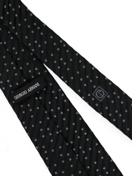 Cravată Giorgio Armani cu dungi negru