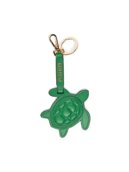 PINKO Přívěsek Turtle Keychain zelená