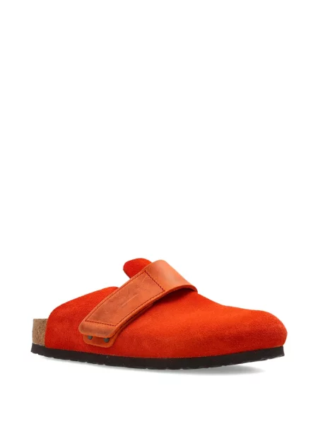 Kožne remenčić mule natikače Birkenstock narančasta