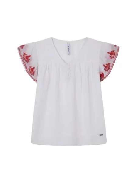 Top copii Pepe Jeans alb