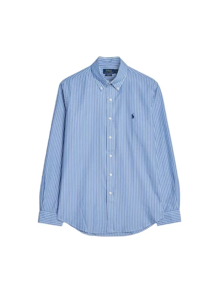 Koszula Polo Ralph Lauren w paski z logo niebieska
