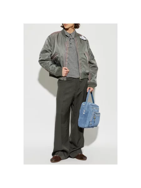 Kurtka bomber Acne Studios wełniany zielony