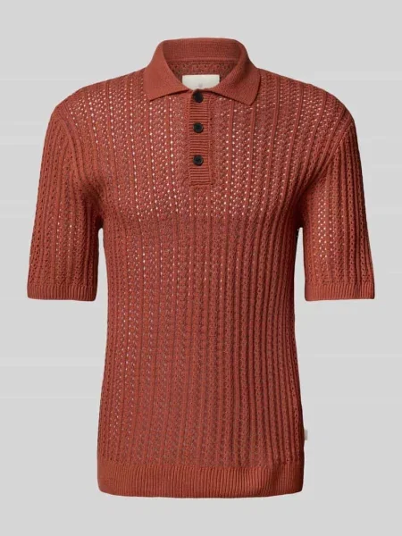 Koszulka polo z fakturowanym wzorem model ‘JOEL’ Jack & Jones Premium