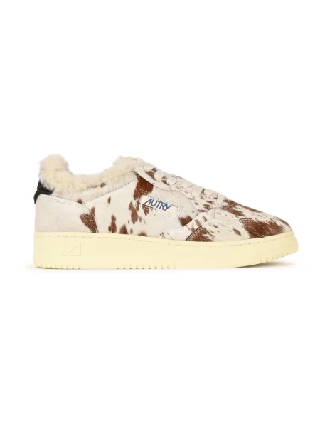 Sneakersy Autry skórzane brązowe