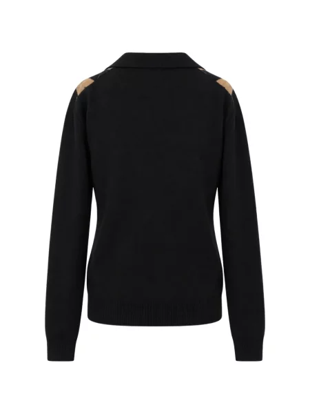 Gulerat pulover Jucca cu model argyle negru