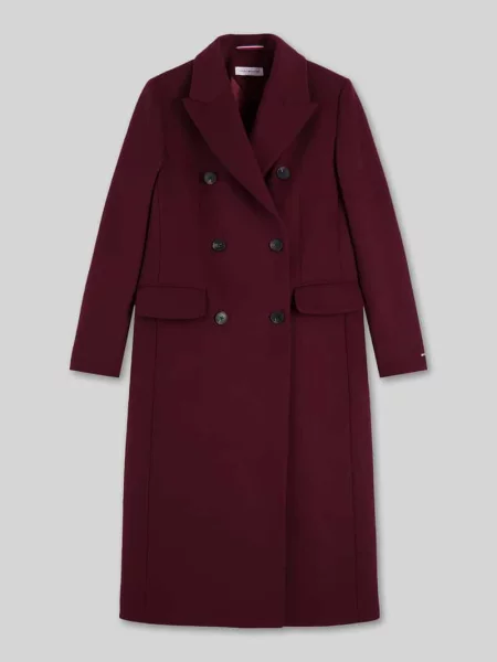 Płaszcz w kroju slim fit z mieszanki wełny Tommy Hilfiger