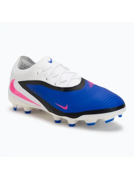Ghete de fotbal pentru copii Nike Phantom 6 Low Pro FG/MG racer blue/white/pink blast alb