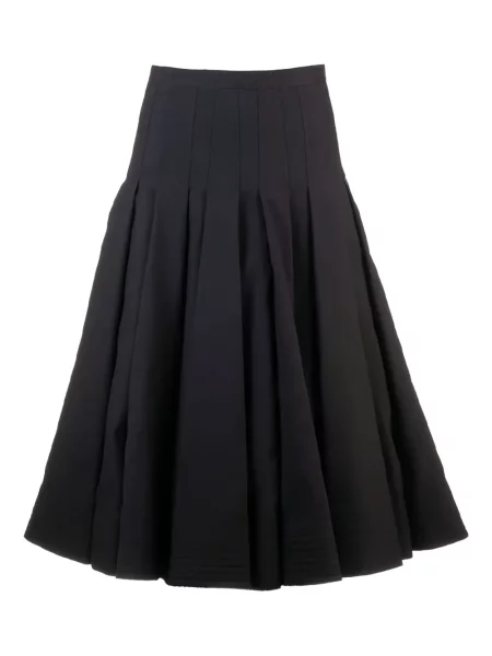 Fusta plisata Valentino Garavani plisată negru