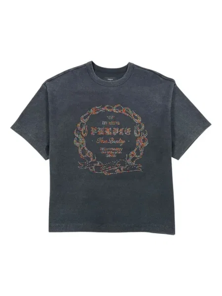 Tricou Purple Brand din jerseu gri